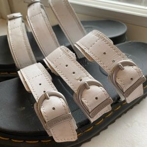 Dr. Martens Blaire Platform Sandal white size 6
